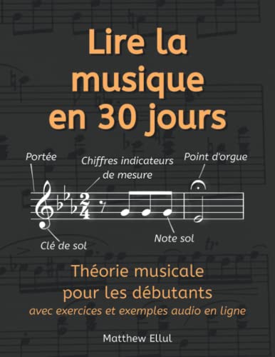 Lire la musique en 30 jours: Théorie musicale pour les débutants - avec exercices et exemples audio en ligne