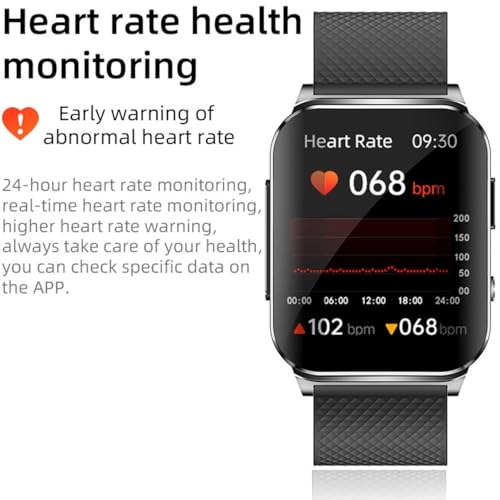 Digital Health Monitoring Fitness Smartwatch EP03 | 1.83” Full HD Display, Blood Glucose & Body Temperature Monitor, Bluetooth Calling, ECG, Heart Rate & SPO₂ Tracker, AI Voice Assistant