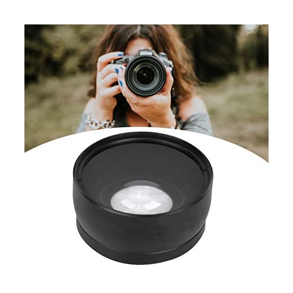Les-Theresa 58mm 0,45X Makrokonverter & Weitwinkelobjektiv für SLR DSLR Kamera Schwarz – Bild 6