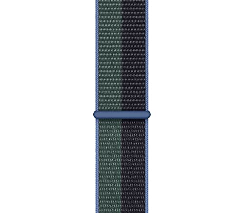Image of Apple Watch Band - Sport Loop (45mm) - Midnight /Eucalyptus - Regular
