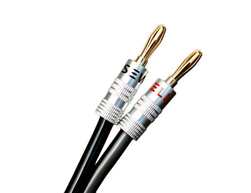 Silverback Speaker Wire by Sewell, 12 AWG, with Silverback Banana Plugs, OFC, 259 Strand Count, 25 ft