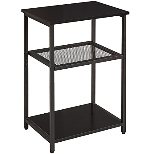 IBUYKE �T�C�h�e�[�u�� �R���p�N�g ���B���e�[�W�� �i�C�g�e�[�u�� ���@�\ �I�[�v�����b�N 3�i ���[���b�N �A�W���X�^�[�t �����u�� �g���ȒP ������� 39x29x59cm JPTMJ403B