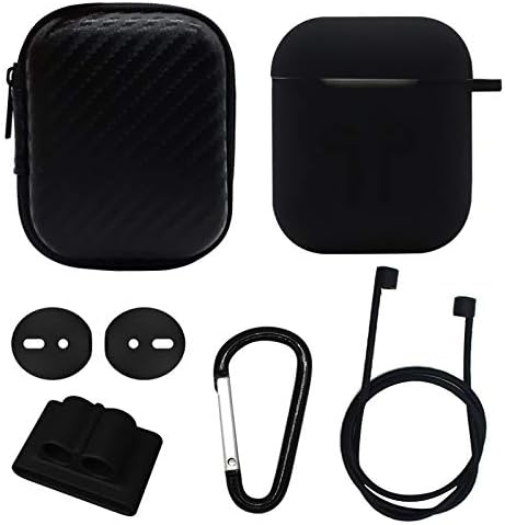 subtel® 6-in-1 Compatible for AirPods Accessories: Protective Silicone Air Pod Case, AirPod Skin with Keychain - Image 3