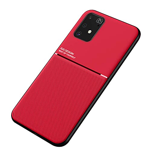 Coque Samsung Galaxy M80S et A91 Kepuch Mowen avec plaque métal intégrée rouge