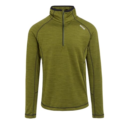Men's Yonder Quick Dry Grid Fabric Performance Wicking Zip Neck Fleece3