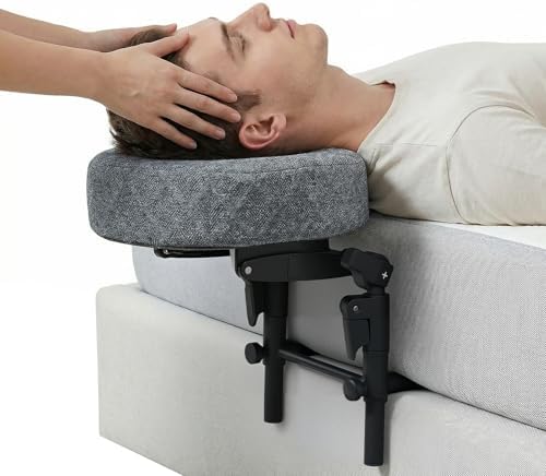 Aucoza Massage Headrest for Bed, Massage Face Cradle at Home, Adjustable 18" Height Massage Head Holder for Sleeping Mattress, Comfortable Face Down Pillow After Eye Surgery