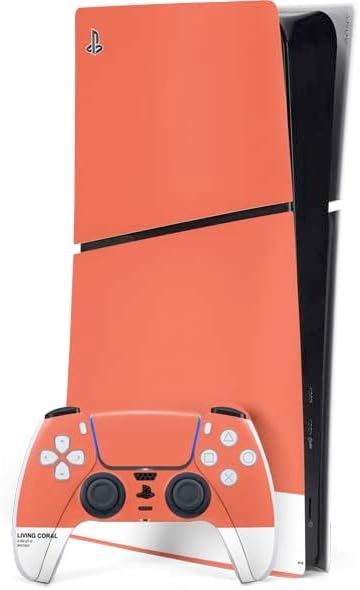 Skinit Decal Gaming Skin Compatible with PS5 Slim Digital Edition Bundle - Rose Pink Color Palette Design