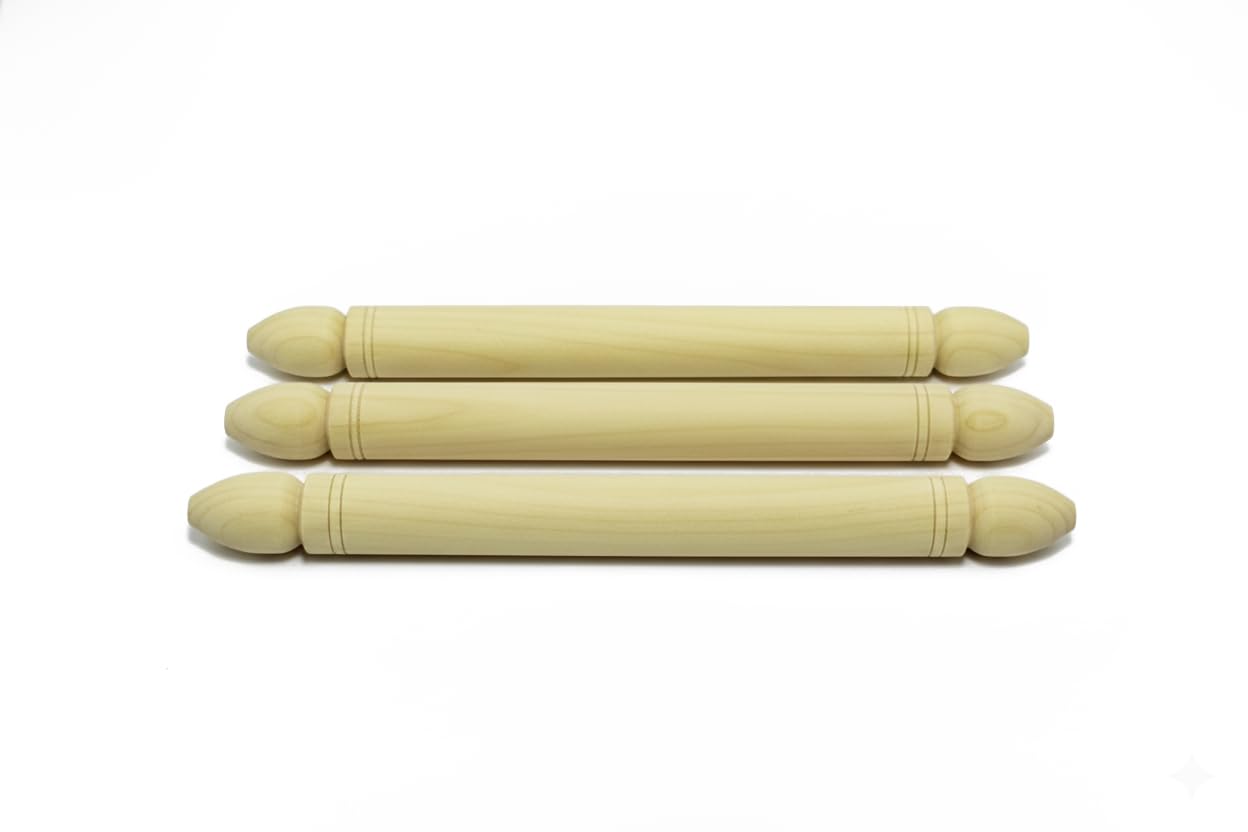 Wooden Dowel Rods - 5 Pack for DIY Crafts -6 Wooden Dowel Rods - 5 Pack for DIY Crafts -6