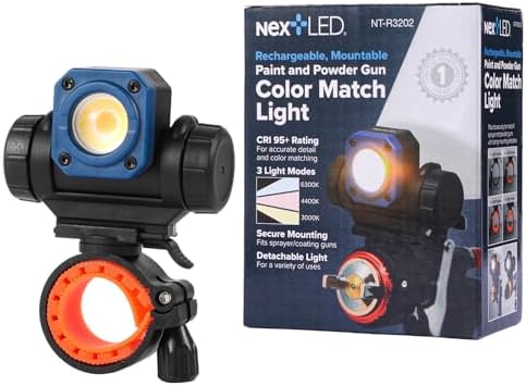 NextLED NT-R3202 Rechargeable Paint Spray Gun Light, CRI 95+ Colo...