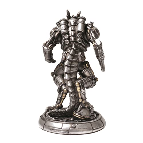 Estatua Dragón Mecanoide Steampunk Resina miniatura 7