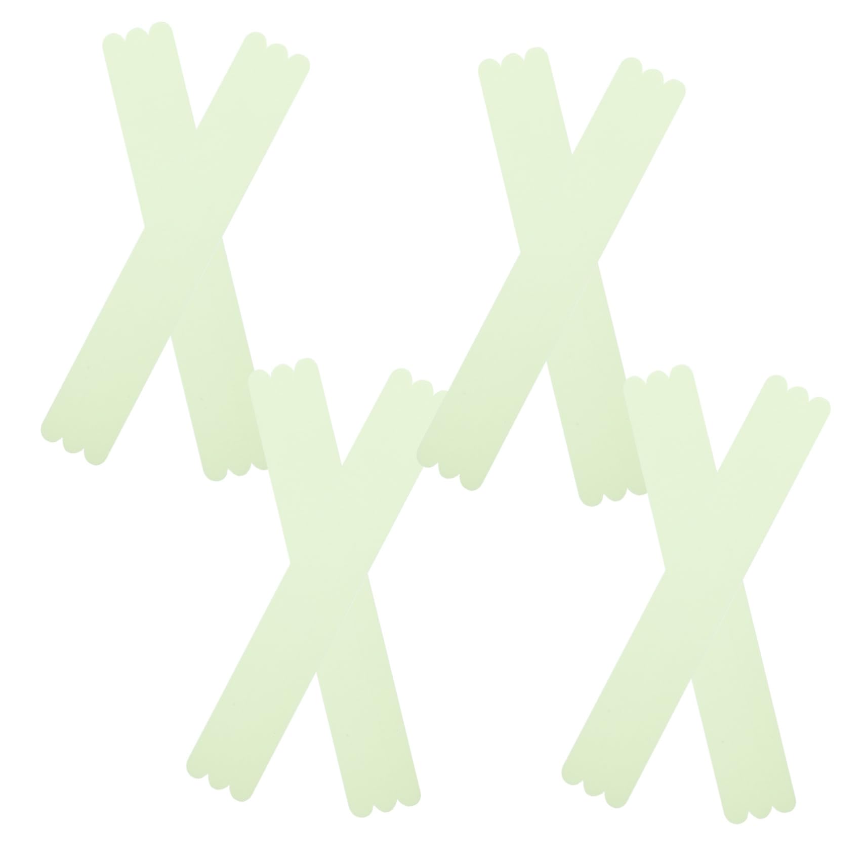 CHILDWEET 24pcs Luminous Non-Slip Shower Strips Adhesive Treads for Bathtub Stairs Pools Peva Anti-Slip Stickers for Enhanced Safety Wet Areas