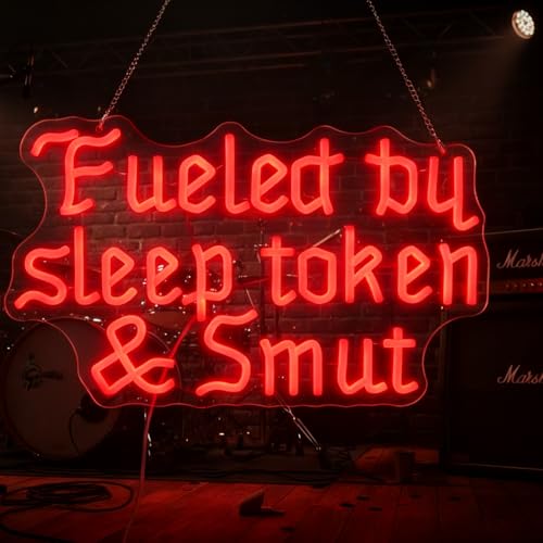 Image of Fueled by Sleep Token and Smut Neon Sign, 16.5 inchx10.2 inch