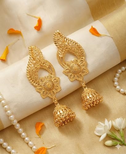 Image of JFL - Jewellery for Less Gold Plated Copper Earrings For Women