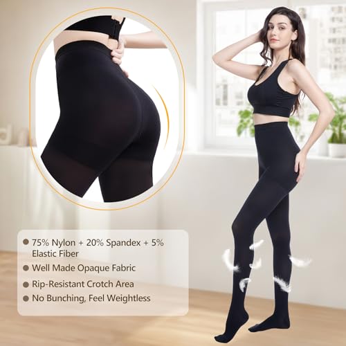 medical compression pantyhose for women men 20-30 mmhg graduated compression tights closed toe compression stockings support hose high waist compression leggings for varicose veins edema