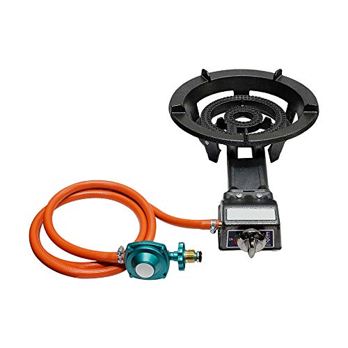 Electric Ignition Portable Propane Super Gas Stove Burner Heavy Duty Cast Iron