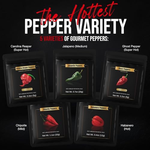 Image of Premium Hot Sauce Making Kit - Make Up to 20 Bottles, Mild to Worlds Hottest Carolina Reaper Heat - Ultimate Fathers Day Gift for Men, Dad & Spice Lovers - DIY Make Your Own Hot Sauce Kit