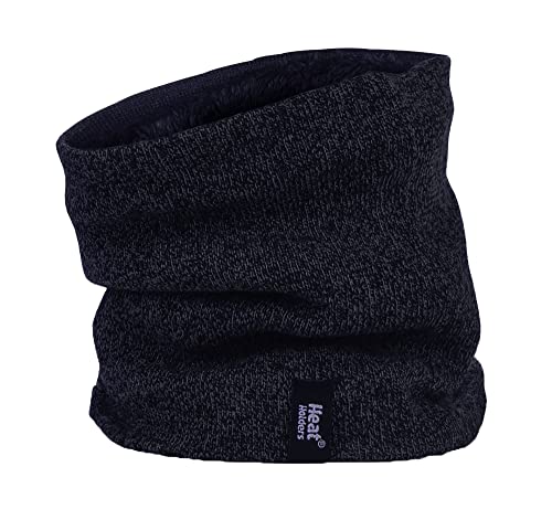 HEAT HOLDERS Thermal 2.6 tog Fleece Snood Full Balaclava Neck Warmer Men's Black or Grey (Navy)