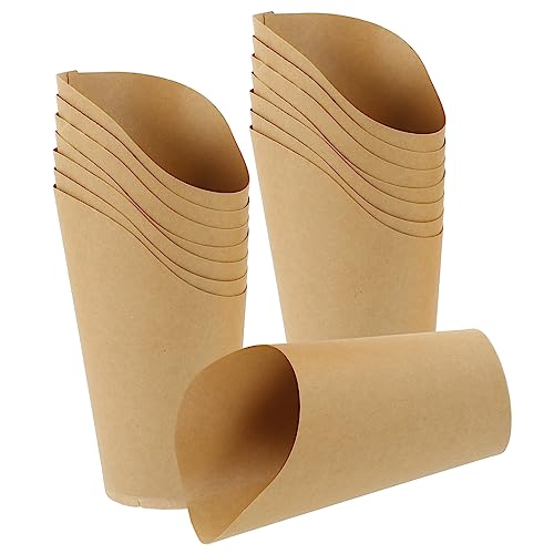 Healeved 100piezas Copa De Cartón Para Snacks De Envases Para Patatas Fritas Aperitivos y Dulces Para Fiestas y Eventos Caja De Charcutería De Kraft
