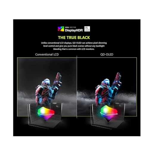 Image of msi 27 inch MAG QD-OLED Gaming Monitor | 2K QHD 240Hz, 0.03ms | True Black HDR 400, 99% DCI-P3 | AMD FreeSync Premium Pro | USB-C, 2xHDMI 2.1, DP 1.4a | OLED Care 2.0 | Tilt and Height Adjustable