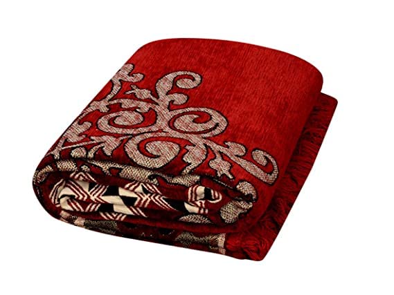 Image of Royal Look for Hall Carpet (Maroon Cotten, 5 x 7.5ft)