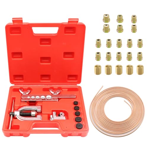 6-teiliges Bremsleitung Bördelgerät Set - Für DIN Bördelungen 4,75mm
