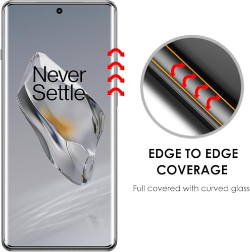 Image of 4youquality [1-Pack UV Tempered Glass Screen Protector for - Premium Full Edge-to-Edge Borderless Design with Easy UV Installation Kit (OnePlus 11)