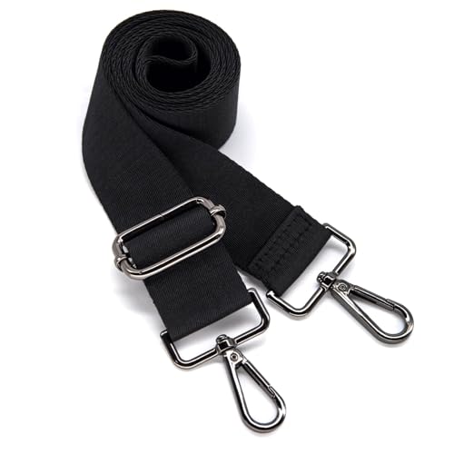 Image of S&loyoe Thickened Solid Color Purse Straps Replacement Crossbody Bag Strap Adjustable Wide Guitar Straps for Handbags 1.5inch