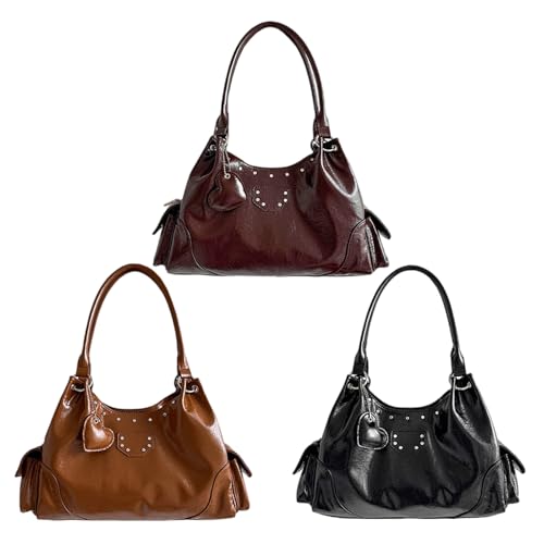 Sac à main en cuir PU résistant à l'eau, design rétro chic de qualité