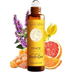 Gya Labs Peace Essential Oil Roll On - 0.34 Fl Oz - Travel Size Roller for Camping, Skin, Aromatherapy Relief, Convenience
