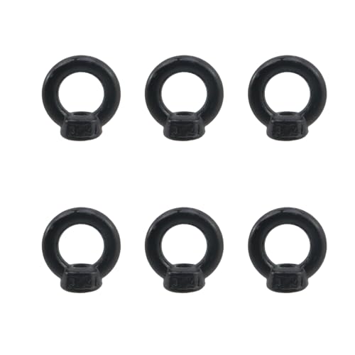 Image of Antrader M3 Metric Ring Shape Lifting Eye Nut,6PCS 304 Stainless Steel M3 Ring Eye Bolts Threaded Nuts