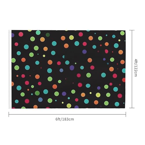 Drapeau robuste toutes saisons 1,2 x 1,8 m double face intérieur extérieur - 2