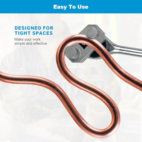 Image of 2Pack 77455 Cable bending tool, 1 /2 Inch Ratchet Connection for Most Wires, Maximum Bend 500 MCM, Convenient Labor Saving Knuckle Guard, Upgraded Wire Benders and Cable Benders