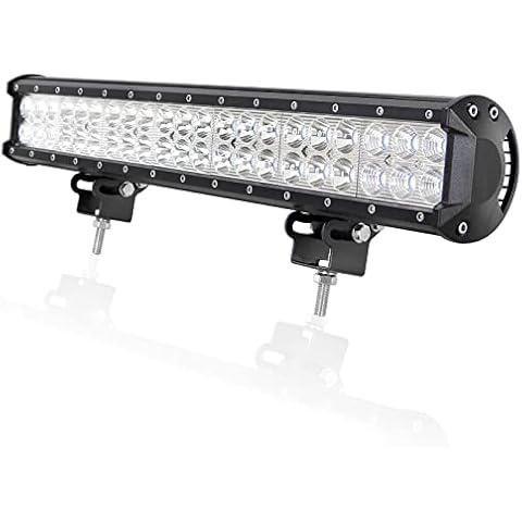 AUXTINGS 20 inch 126W LED Light Bar Spot Flood Combo Beam Waterproof Outdoor Offroad LED Work Light for Jeep Off-Road Vehicles 4x4 Atvs Utvs Boat Cover