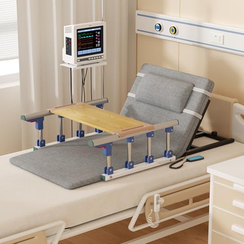 Respaldo de cama ajustable con reposabrazos para personas mayores
