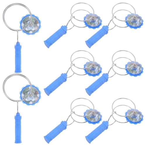 Yardwe 8 Piezas de Juguetes giratorios Luminosos para Fiestas de cumpleaños Infantiles, Juguetes portátiles Tipo giroscopio para niños y niñas, Ideales para Rellenar Bolsas de Fiesta, premios