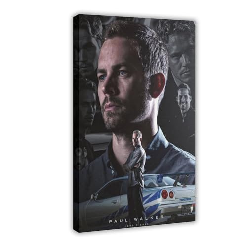 Poster Paul Walker premium sur toile encadrée avec finitions haute définition
