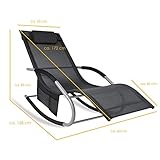Kesser Sonnenliege Relaxliege Schwungliege Gartenliege - 7
