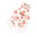 Ranphy Dog Dress for Small Dogs Girl Puppy Sleeveless Clothes Pet with Cute Floral Print Skirt Doggy Spring Summer Outfit Cats Apparel, Pink, XS