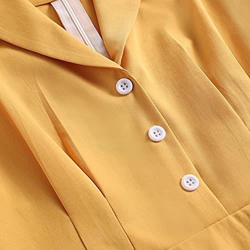 Image of Women 1950s Vintage Short Sleeve Peter Pan Collar Retro Swing A Line Midi Summer Dress Cocktail Party Evening Prom Gown