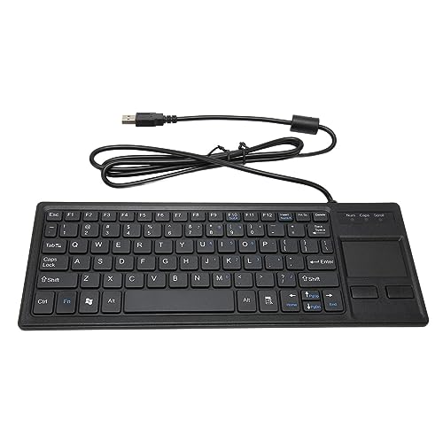 Teclado con Cable Compacto con Teclado de Touchpad Duradero X