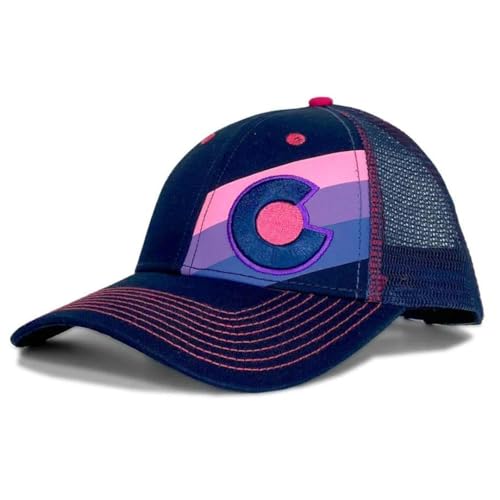 Colorado Trucker Hats for Men & Women - Incline Dolores Custom with Double Snapback, Versatile & Conscious Outdoor Cap, One Size Fits Most Adults