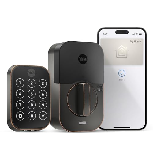 Image of Yale Assure Lock 2 Plus Apple Home Keys Deadbolt (Tap to Open), Oil Rubbed Bronze Key-Free Smart Entry Door Lock with Wi-Fi Connected Touchscreen Keypad for Code Entry, YRD450-N-WF1-0BP