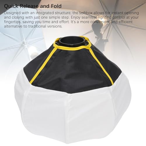 Softbox de lanterne 12" mini diffuseur lumineux 270 degres modificateur eclairage omnidirectionnel cob