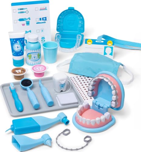 Melissa & Doug Super Smile Dentist Play Set, 25-Piece Dentist Kit with...