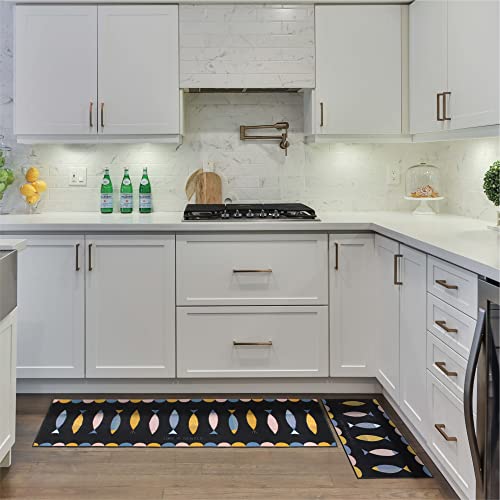 LY4U Tappetino da Cucina Set 2 Pezzi Tappetino da