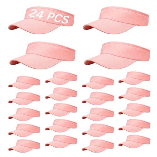 Image of Adjustable Sport Sun Visor Hats Bulk Solid Color Blank Golf Cap Anti Ultraviolet for Beach Tennis Baseball