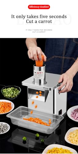Máquina eléctrica para cortar verduras 3 en 1 miniatura 5