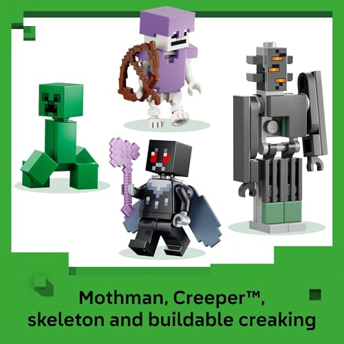 Image of LEGO Minecraft The Pale Garden Building & Pretend Play Toy for Boys & Girls - Video Game Playset & Toy Figures for Kids, Ages 7+ - W /Mothman & Creeper Minifigures - Gift Idea for Birthdays - 21586