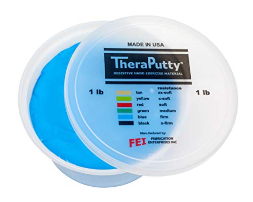 CanDo TheraPutty Standard Exercise Putty, Blue: Firm, 1 lb