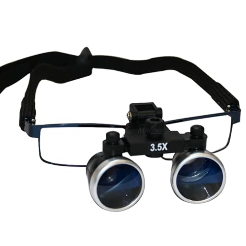 Image of MAXZIMA Dental Surgical Loupe, 3.5X Magnification, for ENT, Ophthalmic and Microsurgical Procedures, with Carrying Case